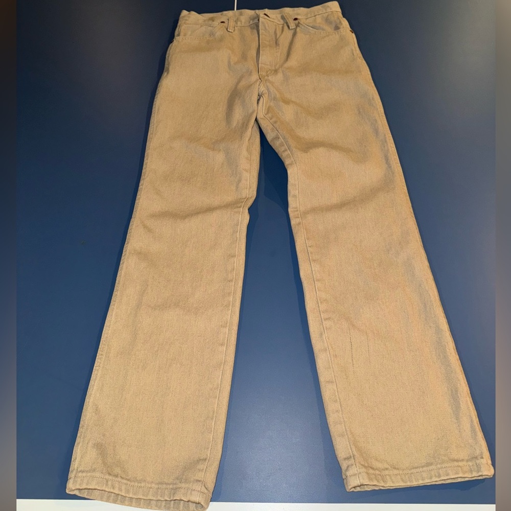 Wrangler cowboy cut khaki denim 31x30